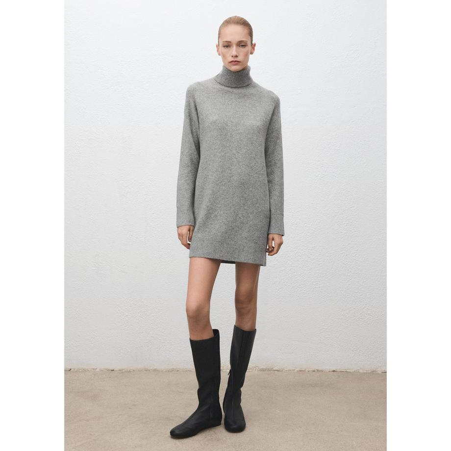 MANGO TALDOTE Rollkragen Strickkleid  