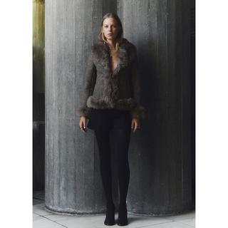 MANGO FURBY Wildleder-Effekt Jacke  