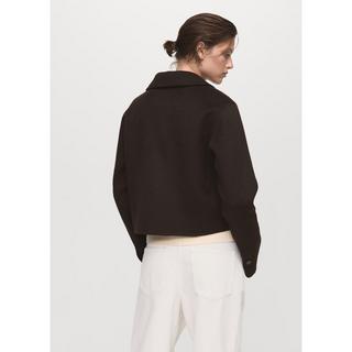 MANGO ALEX Kurze gerade geschnittene Wolljacke  