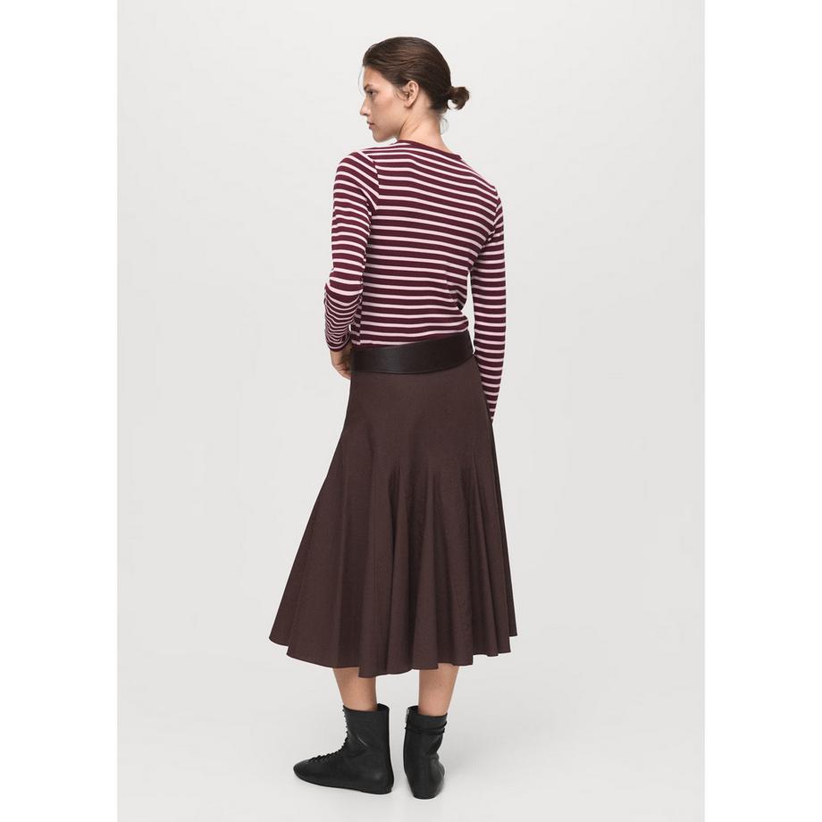 MANGO Paul Gestreiftes Langarm T-Shirt  