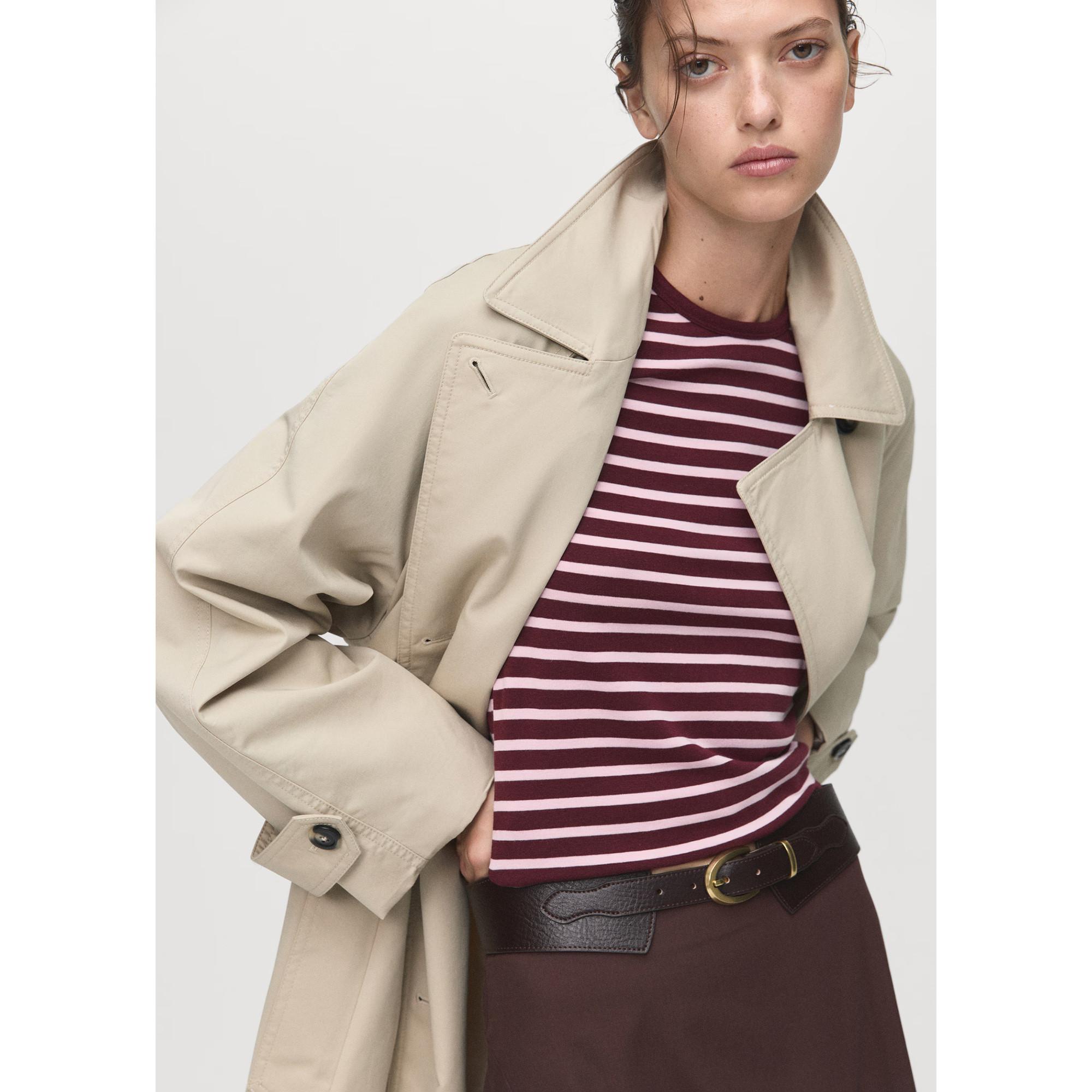 MANGO PAUL T-Shirt a Righe Maniche Lunghe  