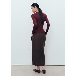 MANGO CURLISA T-shirt Maniche Lunghe Collo Alto  