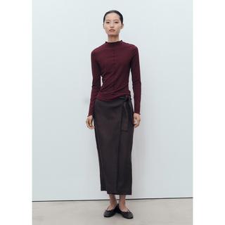 MANGO CURLISA T-shirt Maniche Lunghe Collo Alto  