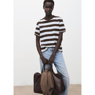 MANGO DOLLY T-shirt a Righe Maniche Corte  