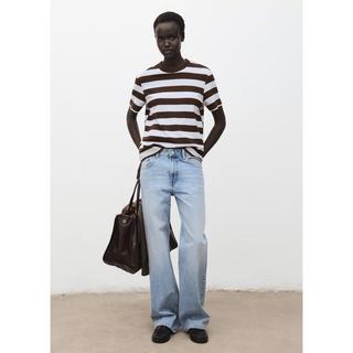 MANGO DOLLY T-shirt a Righe Maniche Corte  