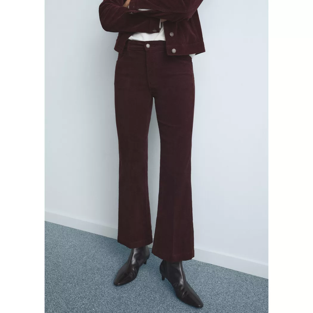 Mango - Jeans, für Damen, Bordeaux, Größe 36