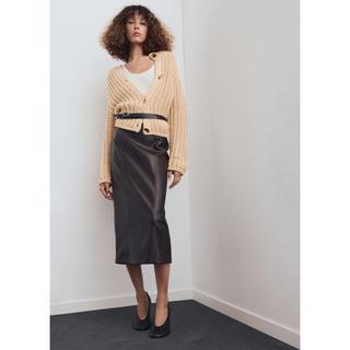 MANGO FARINA Cardigan in Maglia Grossa  