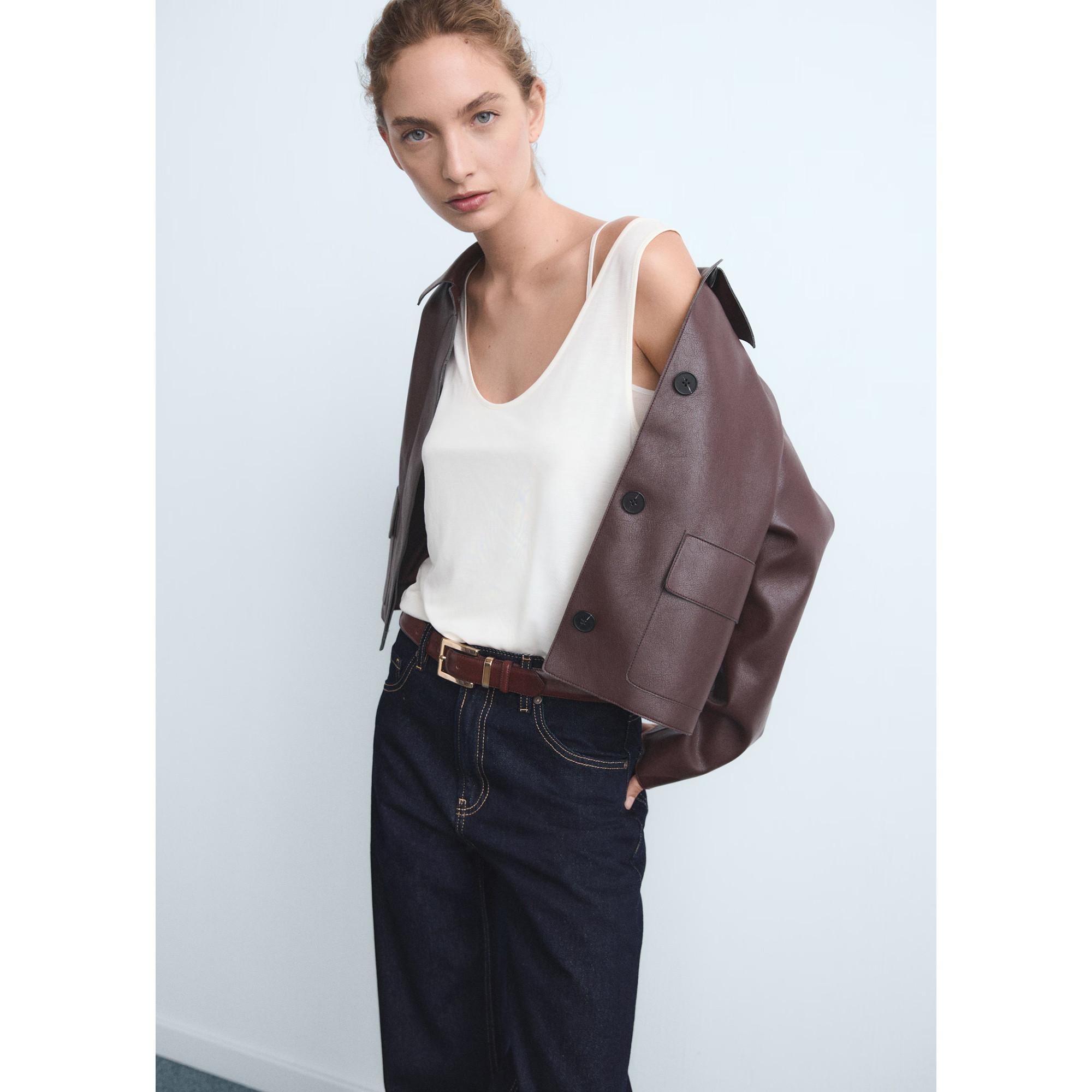 MANGO Miami Straight Leg Jeans  