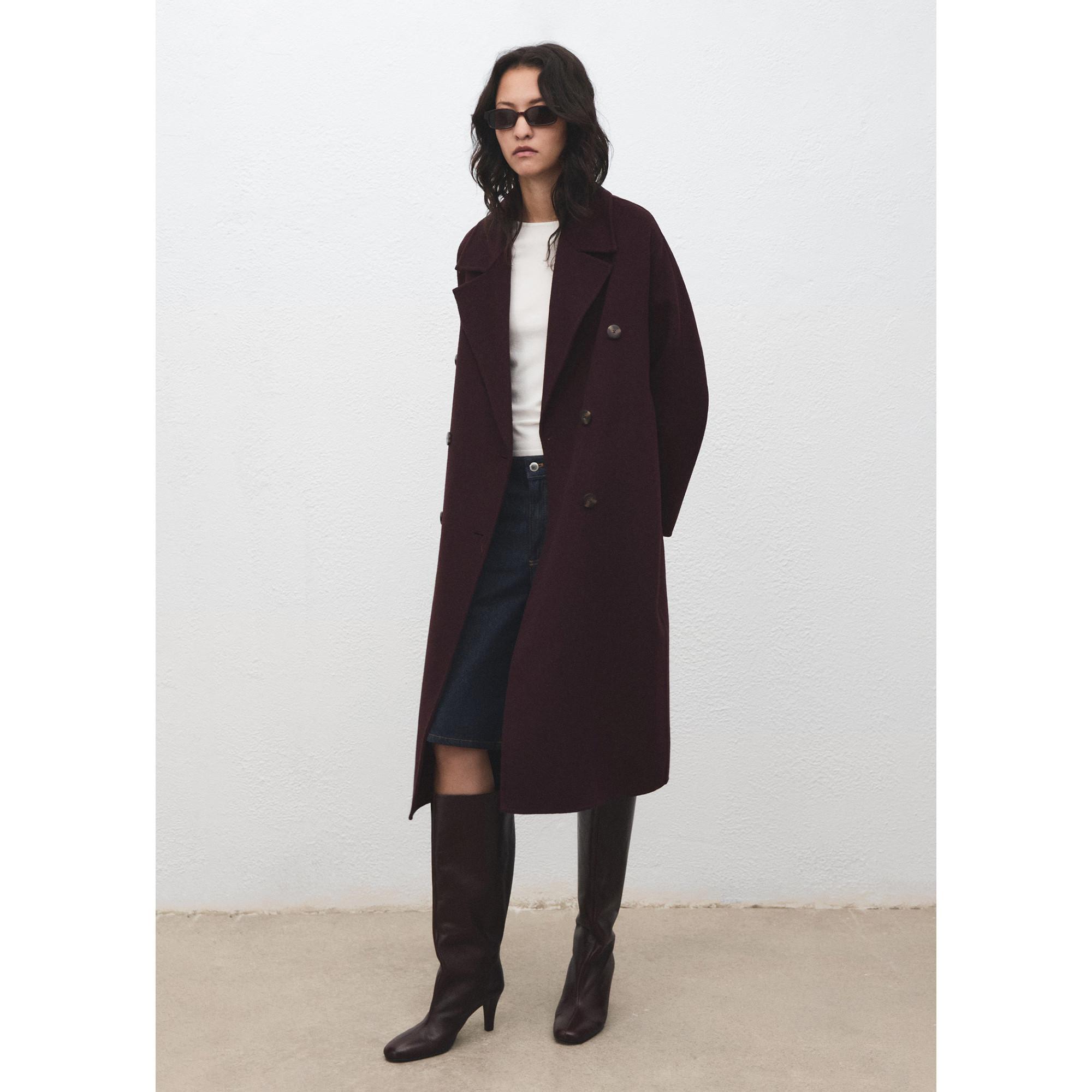 MANGO Picarol Manteau Croisé Oversize  