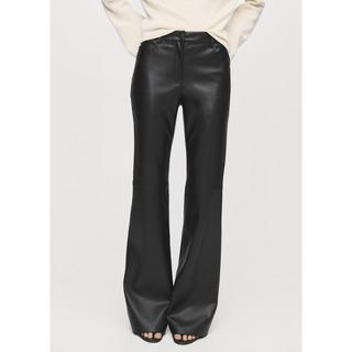 MANGO Connie Pantalon Flare Effet Cuir  