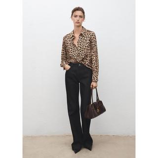 MANGO BASIC Camicetta Stampa Leopardata  