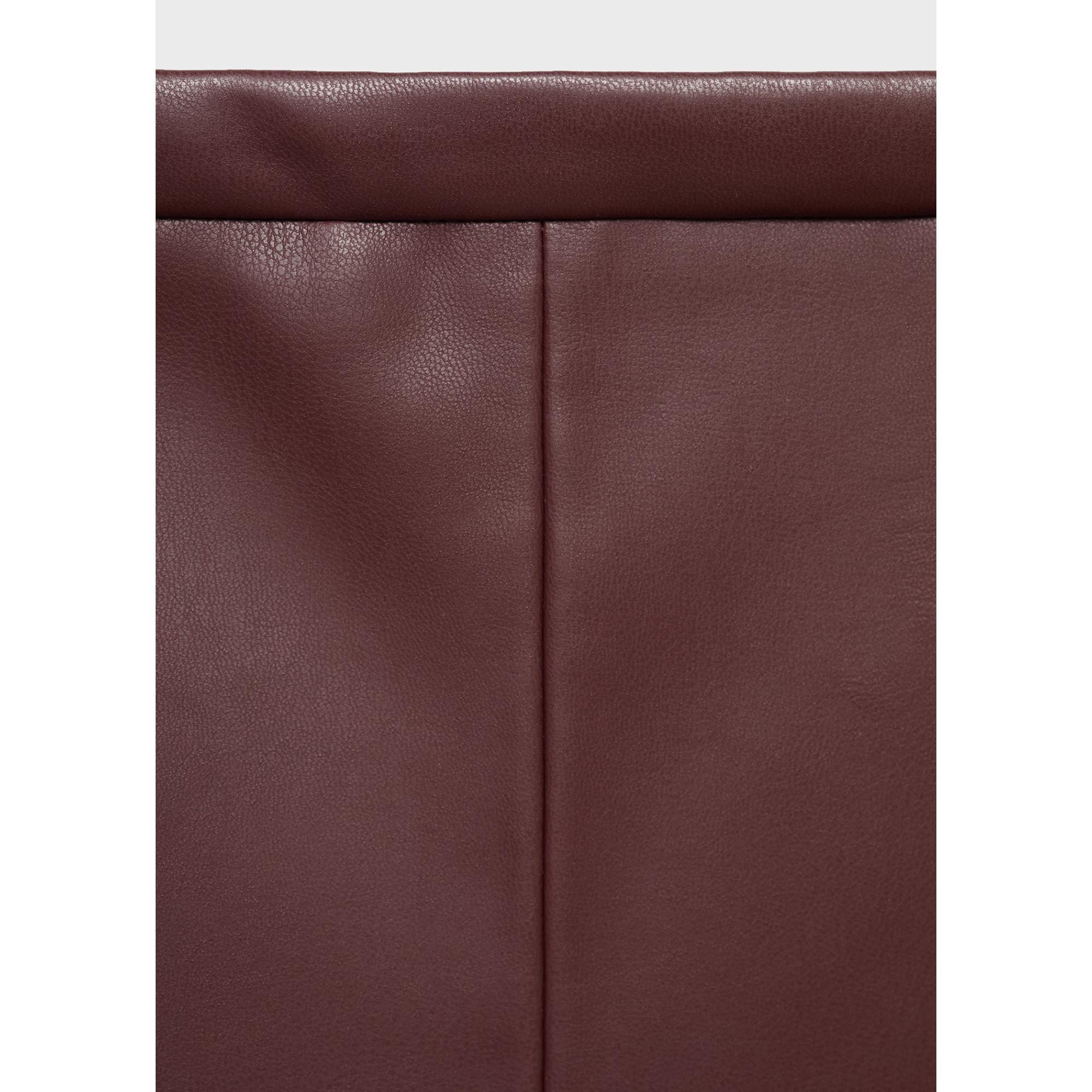 MANGO PARIS Jupe Midi Effet Cuir  