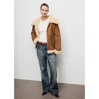 MANGO Adriana Kunstshearlingjacke  