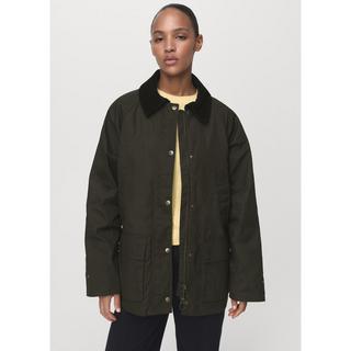 MANGO NIAGARA Parka Collo in Velluto a Coste  