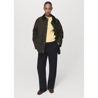 MANGO NIAGARA Parka Collo in Velluto a Coste  