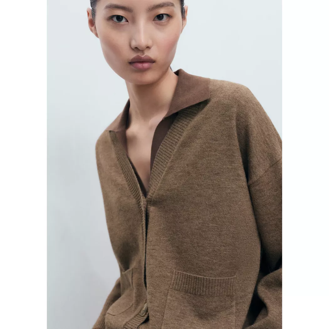Mango - Cardigan, für Damen, Greige, Größe XS