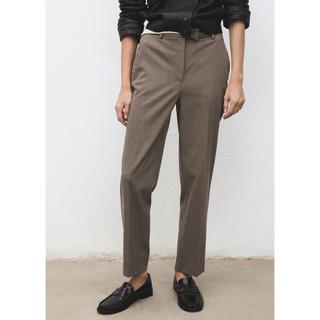 MANGO NEWARM Nadelstreifen Taillierte Cropped Hose  