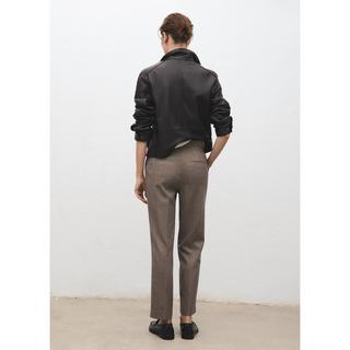 MANGO NEWARM Nadelstreifen Taillierte Cropped Hose  