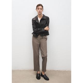 MANGO NEWARM Nadelstreifen Taillierte Cropped Hose  