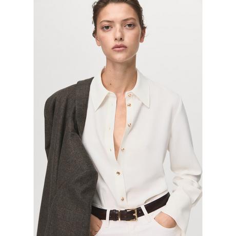 MANGO Flare Straight Fit Camicetta  