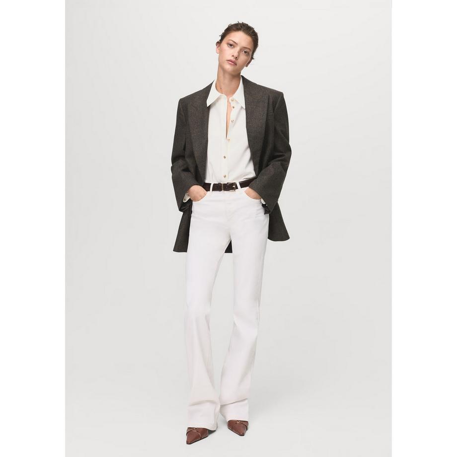 MANGO FLARE Straight Fit Bluse  