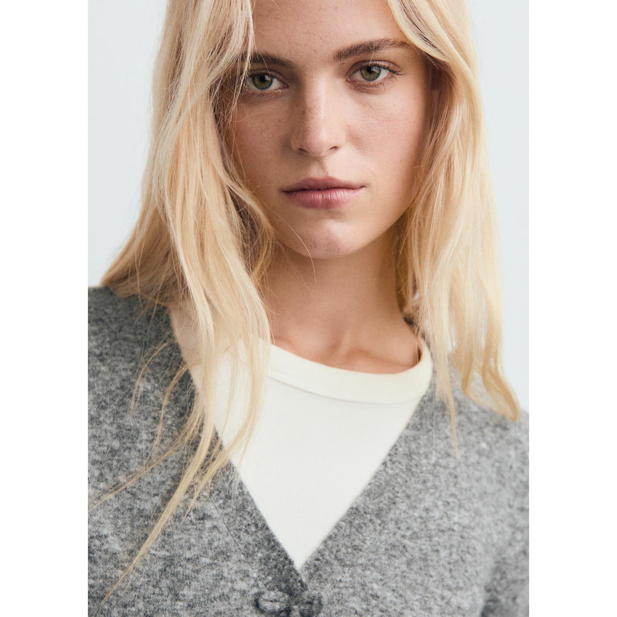 MANGO Lady Cardigan Schleifendetails  