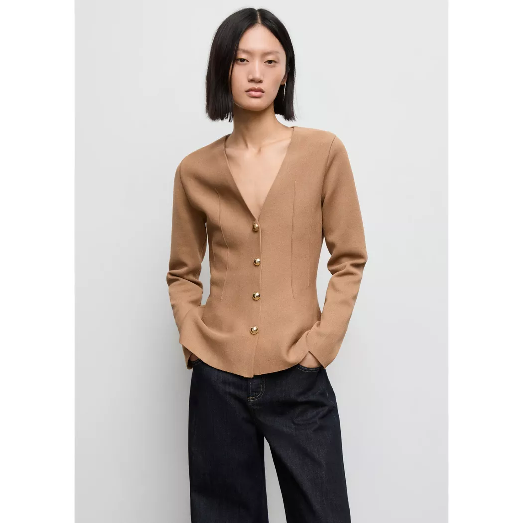 Mango - Jacke, für Damen, Camel, Größe XL