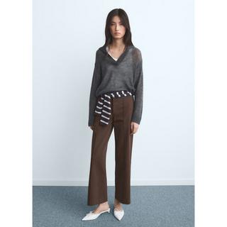 MANGO Paloma Straight Fit Knöchellange Jeans  