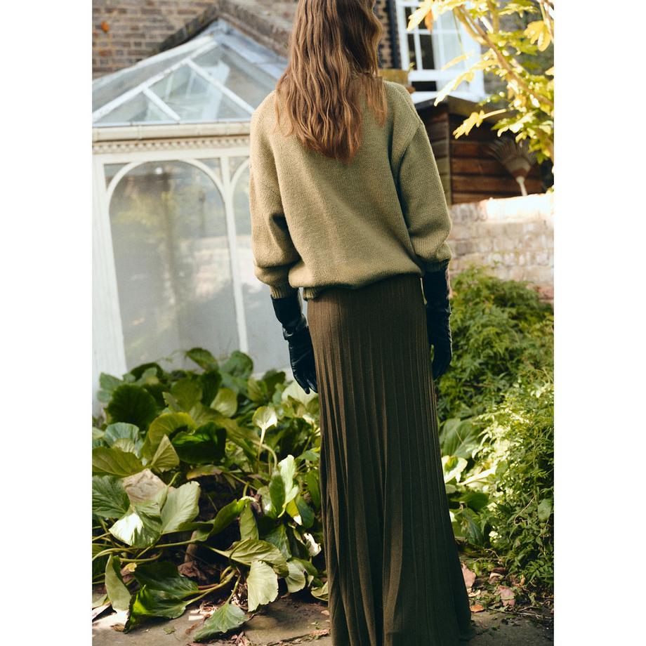 MANGO Valenti Jupe Longue Plissée  