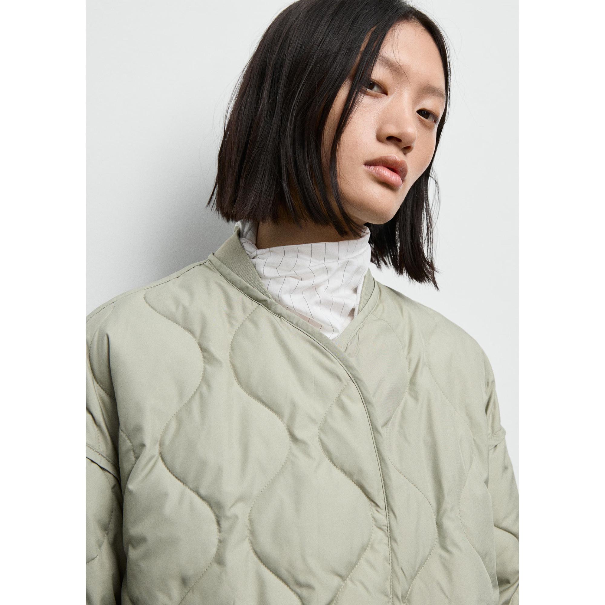 MANGO NAT Anorak Matelassé Oversize  