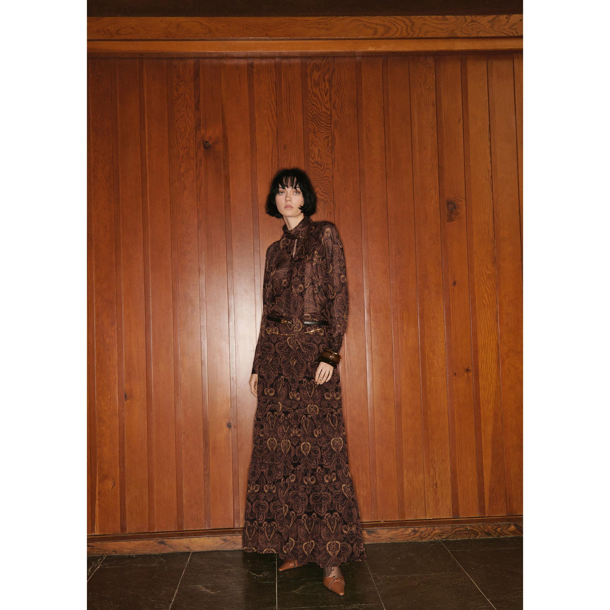 MANGO MILANO Paisley Print Bluse  