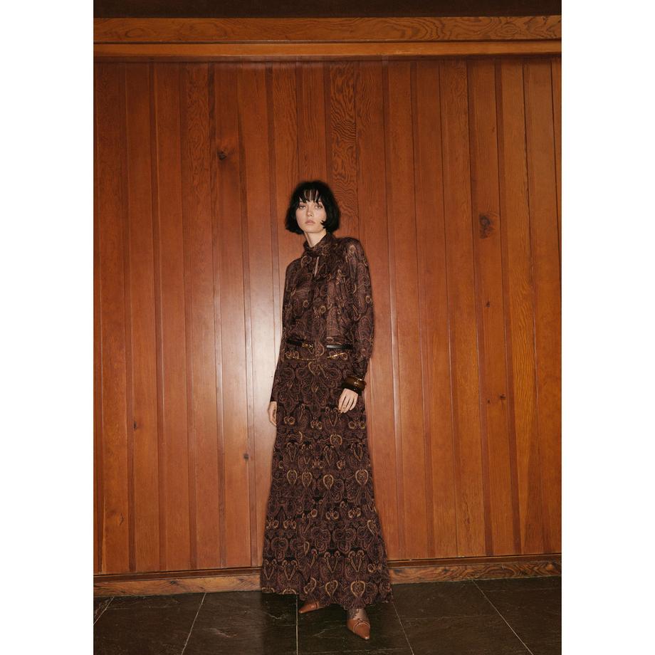 MANGO Milano Camicetta Paisley Foulard  