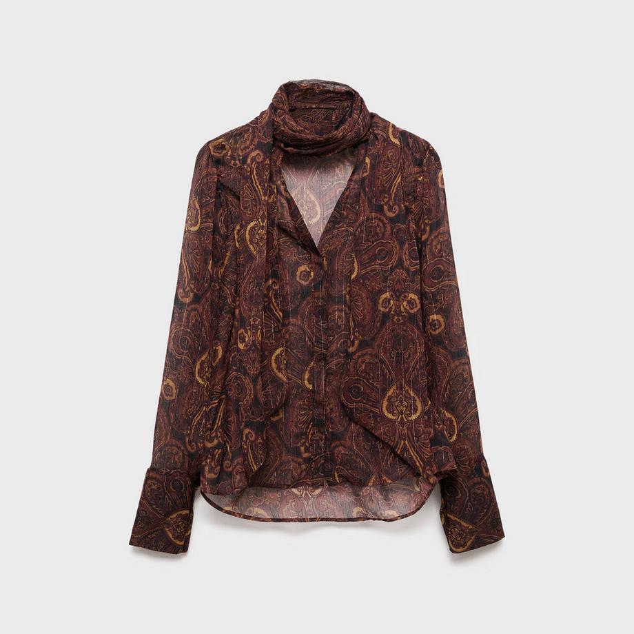 MANGO Milano Camicetta Paisley Foulard  