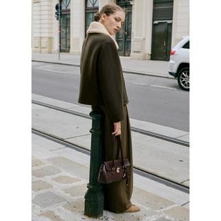 MANGO MUS Jacke mit Kunstfellkragen  