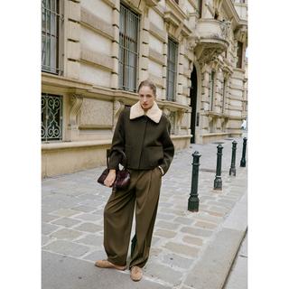 MANGO MUS Jacke mit Kunstfellkragen  