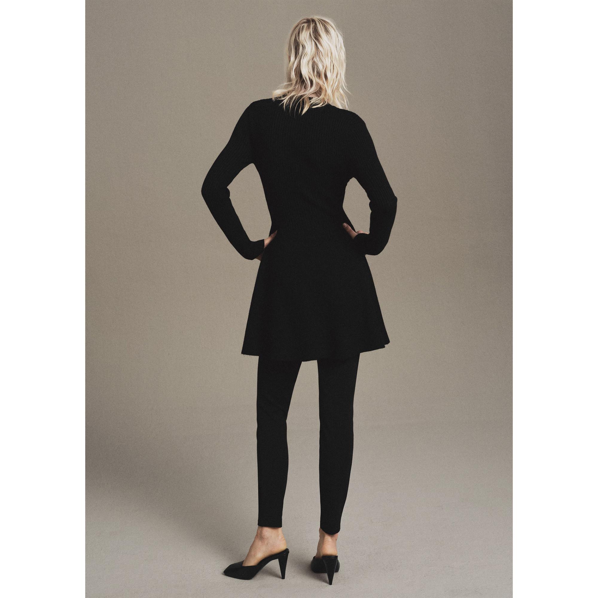 MANGO Peplum Rippstrickkleid  