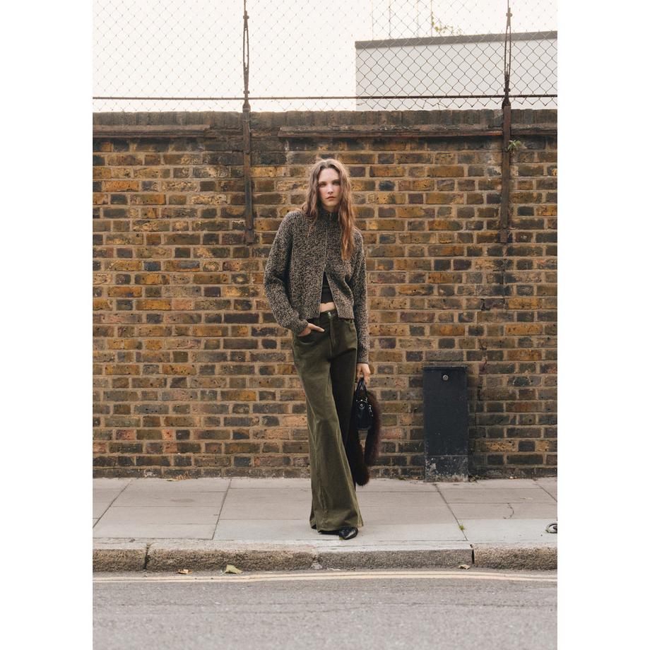 MANGO Salty Maille Chinée Coupe Droite Cardigan  