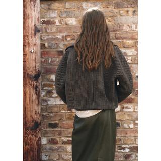 MANGO Dita Veste Courte à Carreaux  