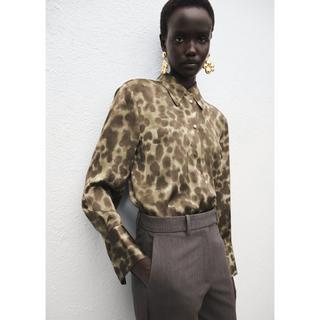 MANGO Camila Chemisier Imprimé Léopard  