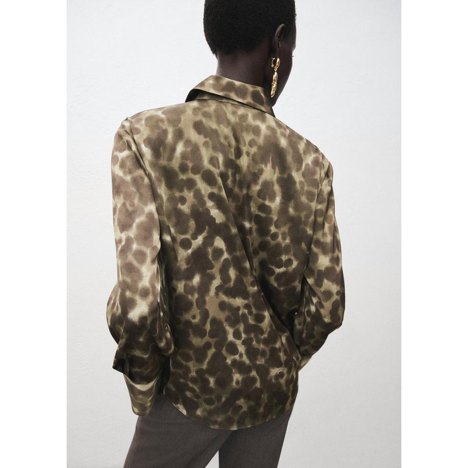 MANGO Camila Chemisier Imprimé Léopard  