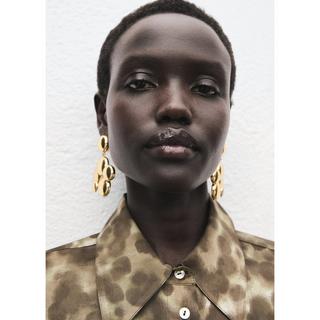 MANGO Camila Chemisier Imprimé Léopard  