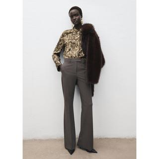 MANGO Camila Chemisier Imprimé Léopard  