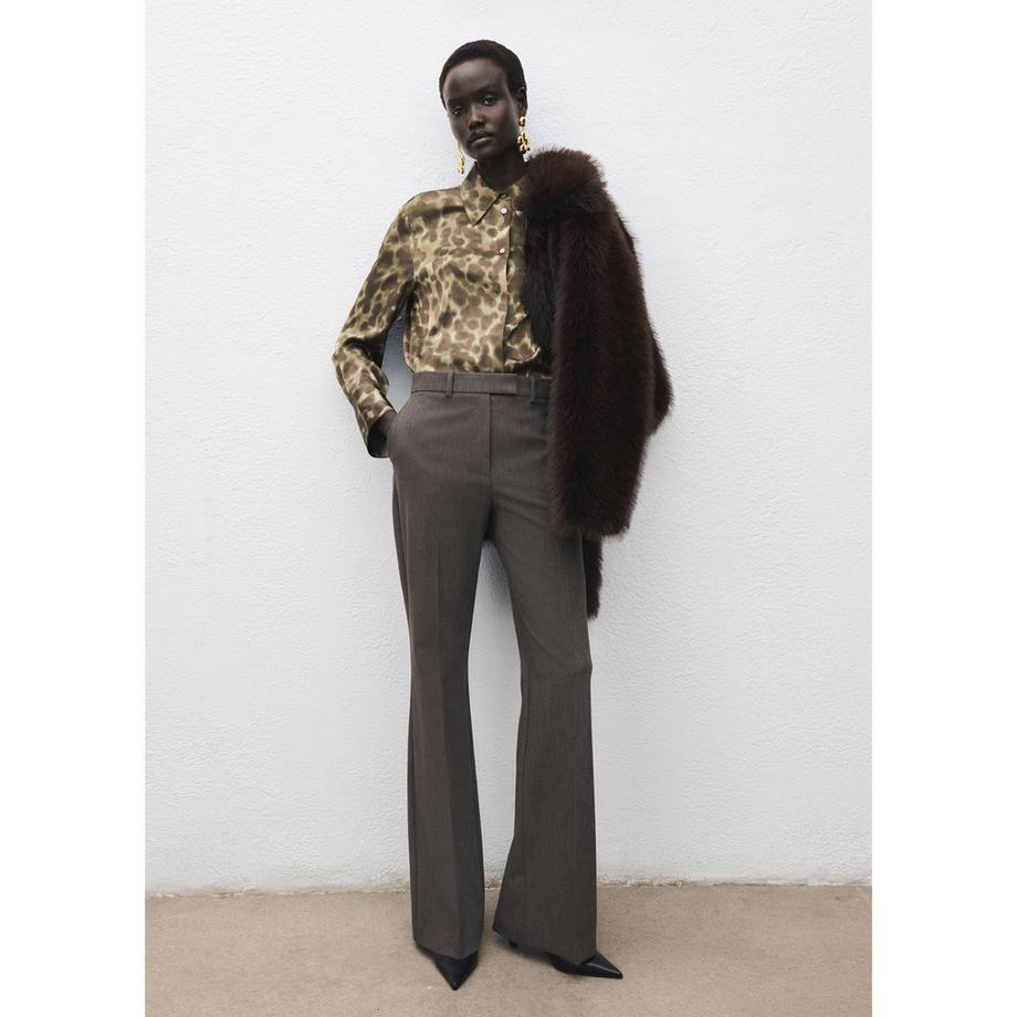 MANGO Camila Chemisier Imprimé Léopard  