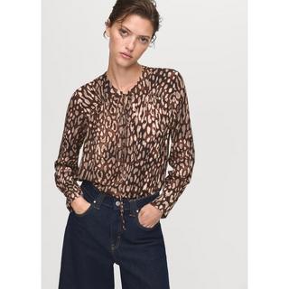 MANGO Stefi Leoparden Print Bluse  