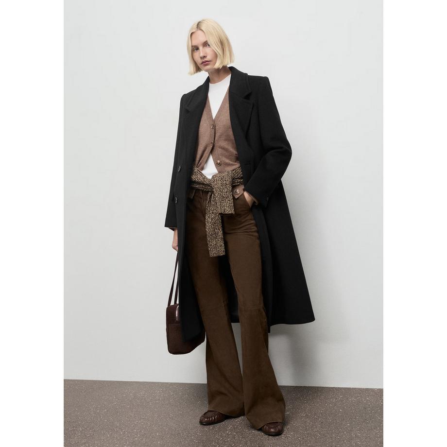 MANGO EYE Coupe Droite Manteau Long  
