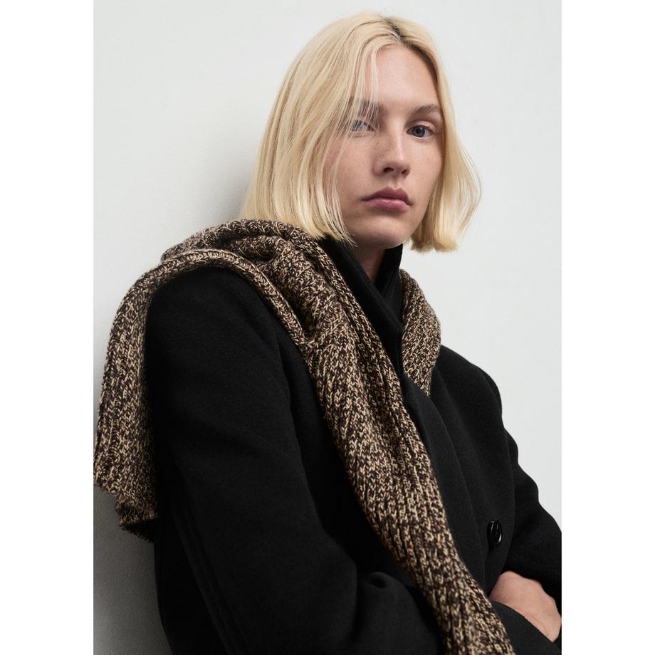 MANGO EYE Coupe Droite Manteau Long  