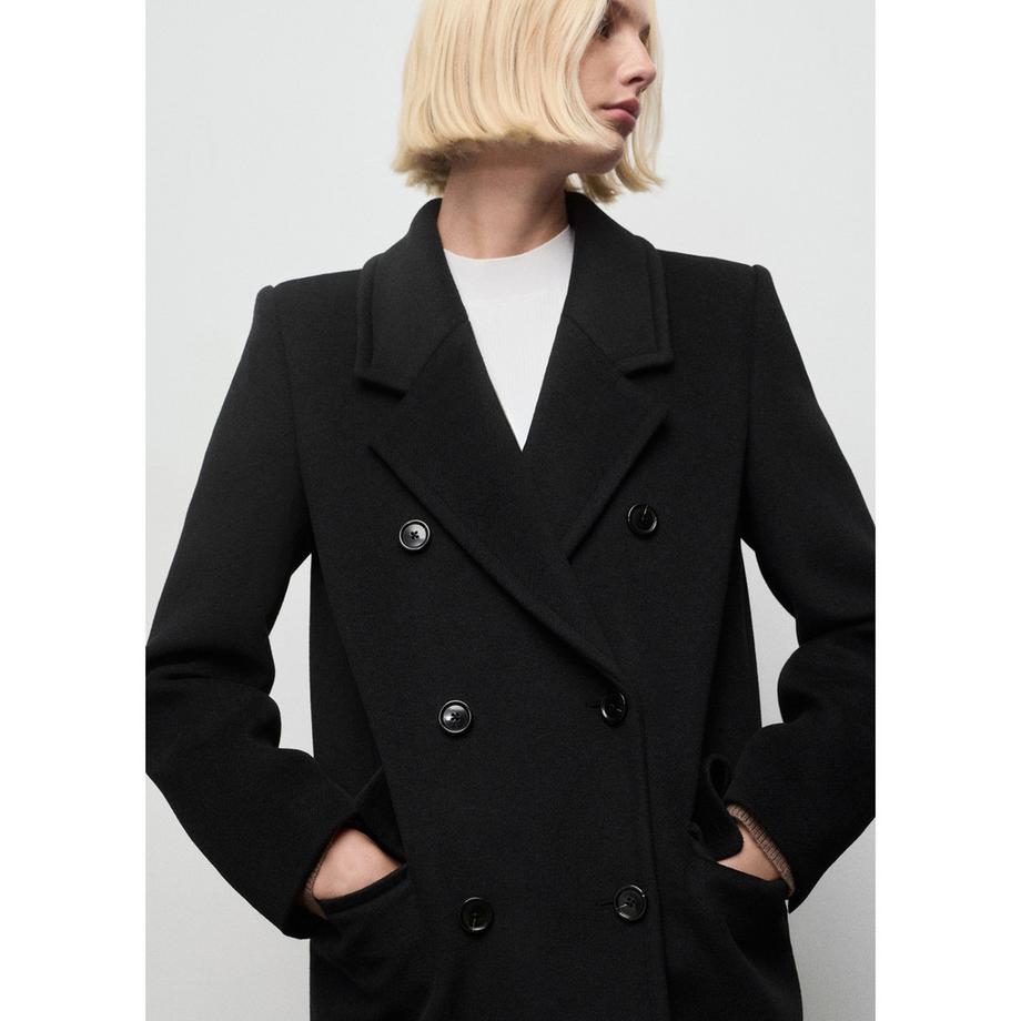 MANGO EYE Coupe Droite Manteau Long  