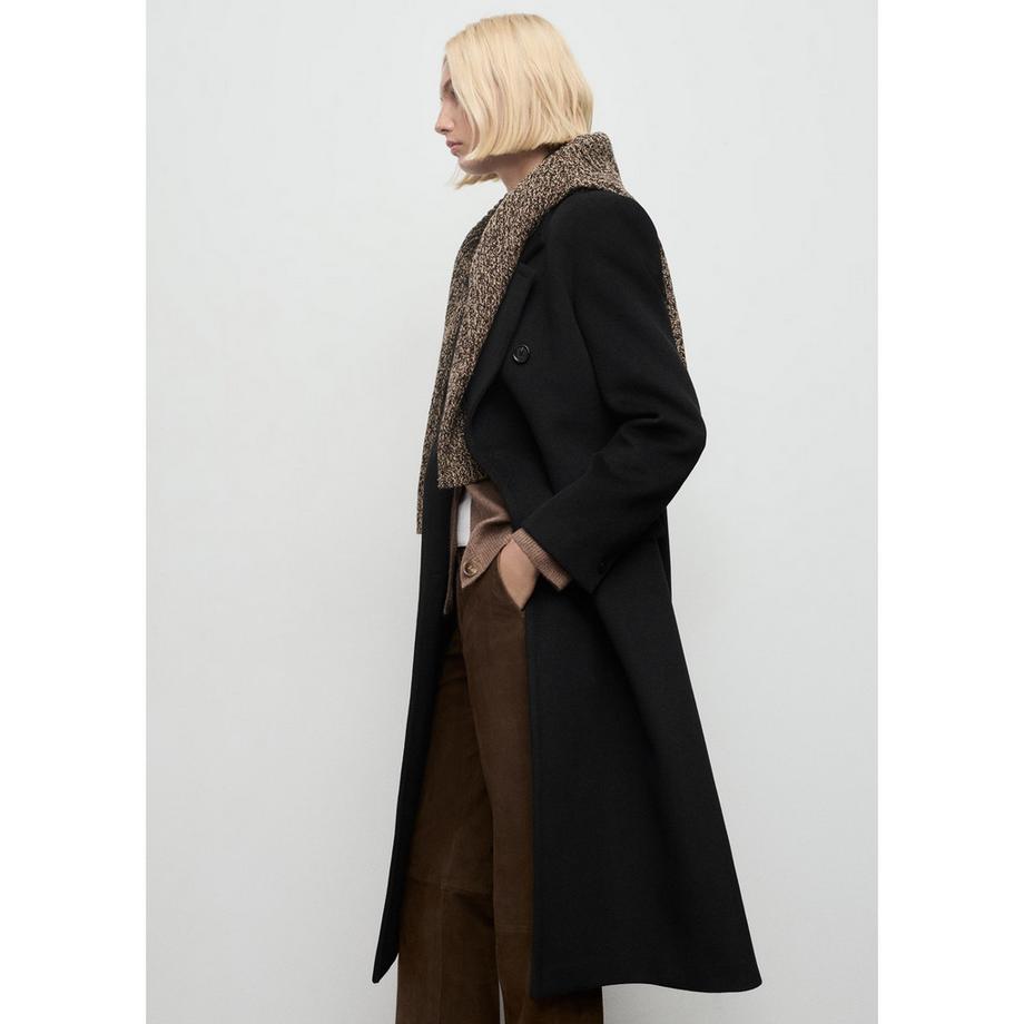 MANGO EYE Coupe Droite Manteau Long  