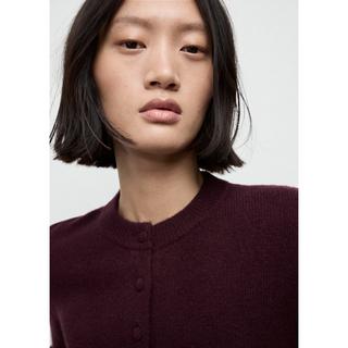 MANGO Fleur Cardigan mit Rüschensaum  