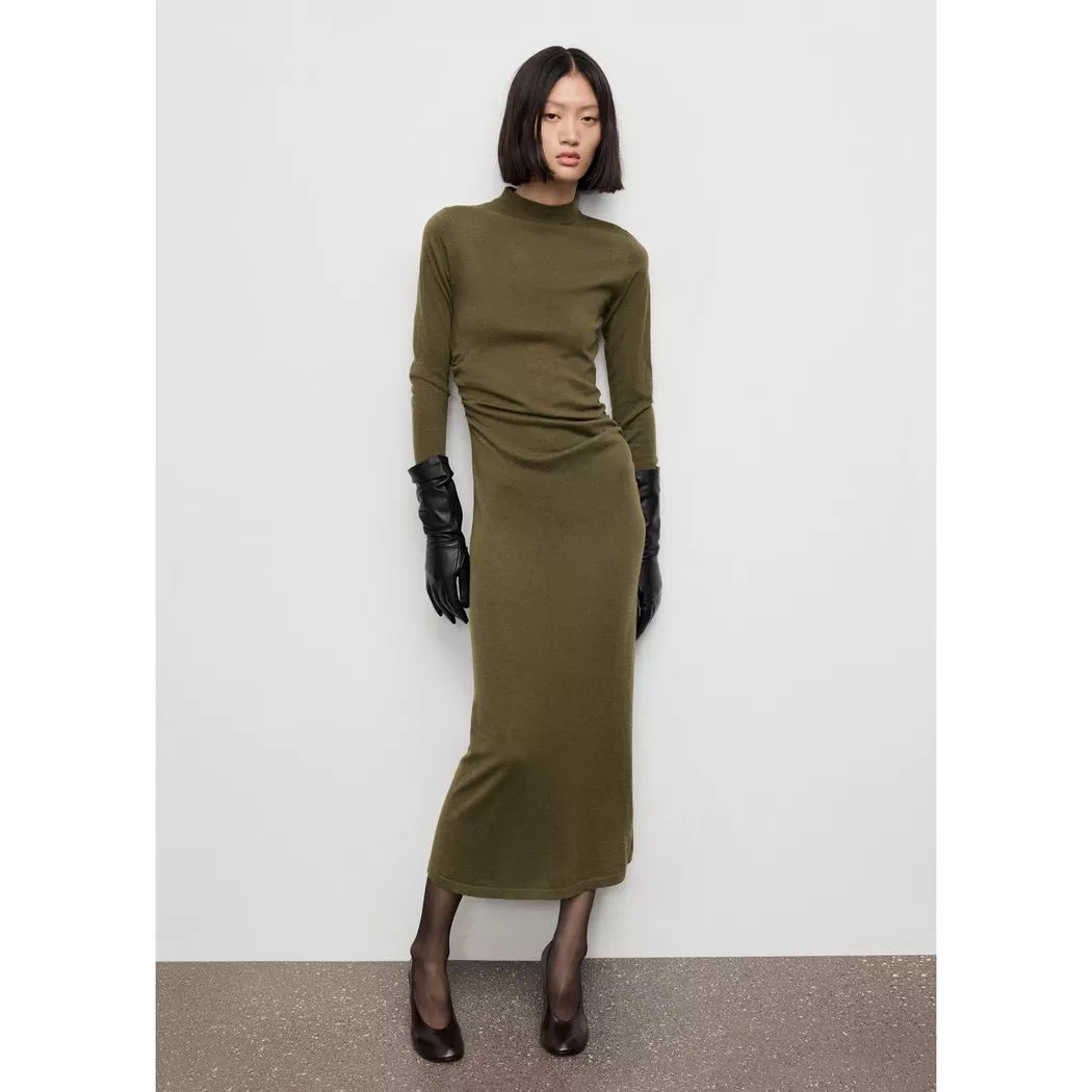 Mango - Kleid, für Damen, Khaki, Größe M